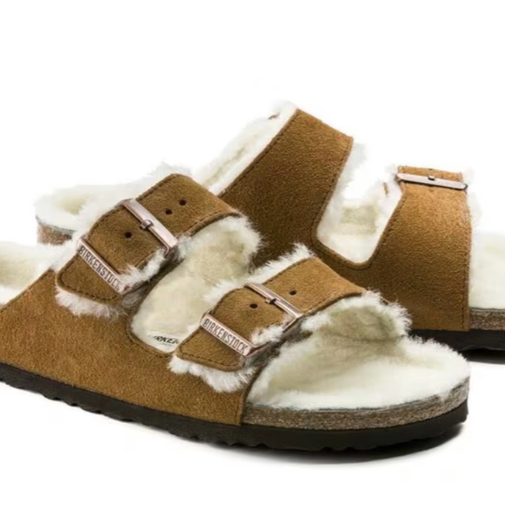 Birkenstock Shearling Lined Sandals
